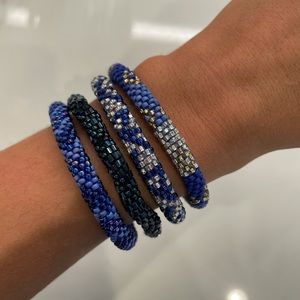 Dark blue Nepal bracelets